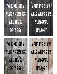 Skilt 176 - Vær dig selv 2