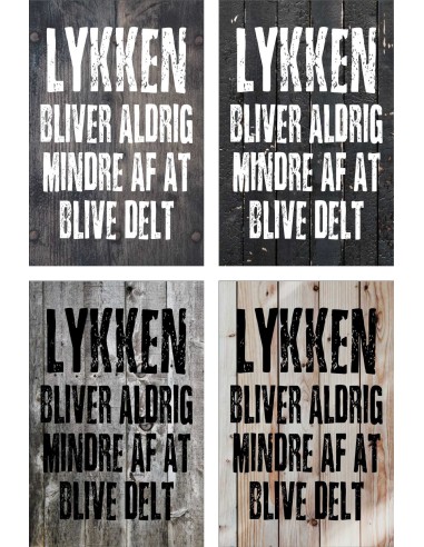 Skilt 177 - Lykke bliver aldrig