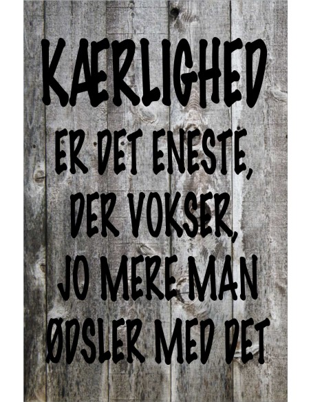 Skilt 178 - Kærlighed er det eneste