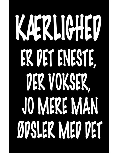 Skilt 178 - Kærlighed er det eneste
