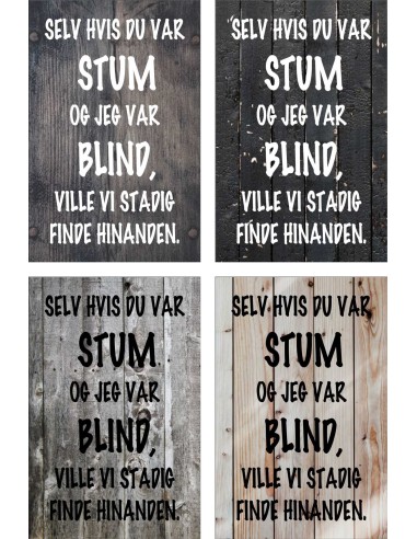 Skilt 181 - Selv om jeg var stum