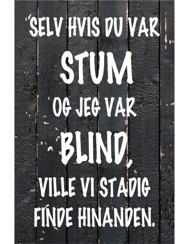 Skilt 181 - Selv om jeg var stum