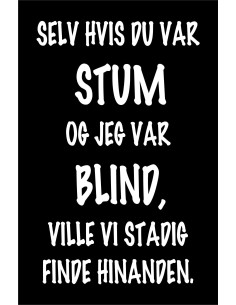 Skilt 181 - Selv om jeg var stum