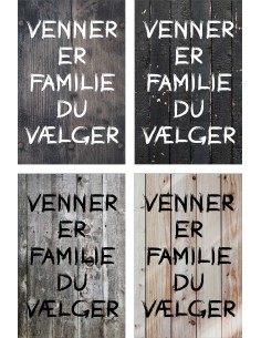 Skilt 182 - Venner er familie 2
