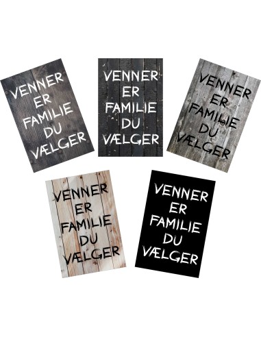 Skilt 182 - Venner er familie