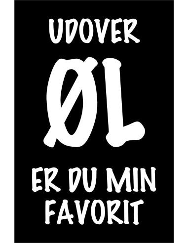 Skilt 185 - Udover øl er du