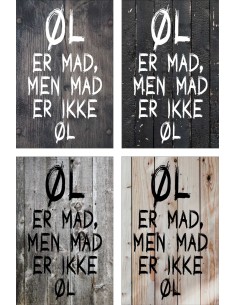 Skilt 186 - Øl er mad 2