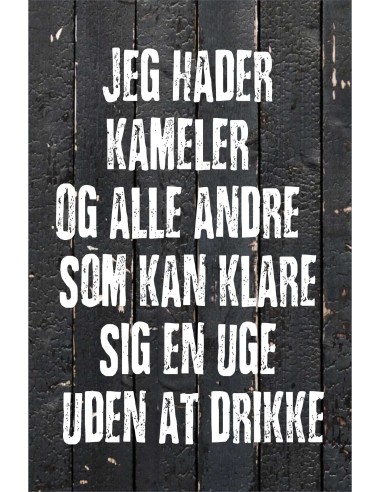 Skilt 187 - Jeg hader kameler