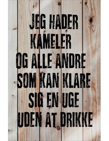Skilt 187 - Jeg hader kameler
