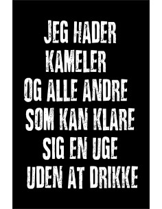 Skilt 187 - Jeg hader kameler