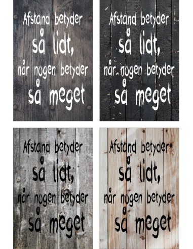 Skilt 189 - Afstand betyder så meget